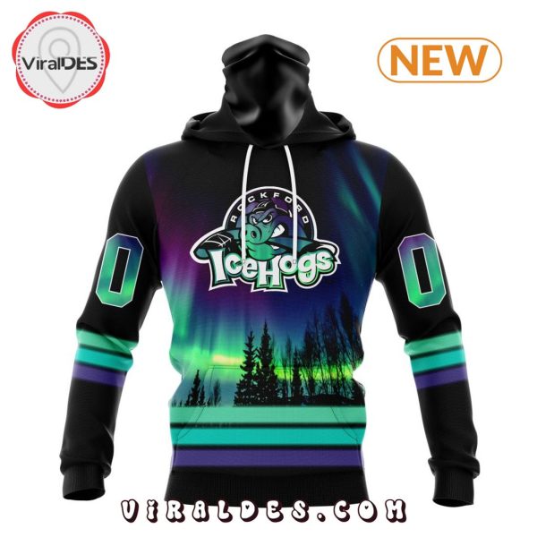 AHL Rockford IceHogs Special Northern Lights Hoodie