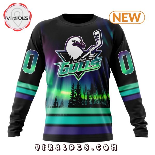 AHL San Diego Gulls Special Northern Lights Hoodie