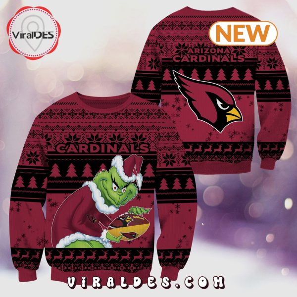 Arizona Cardinals Christmas Grinch Knitted Sweater