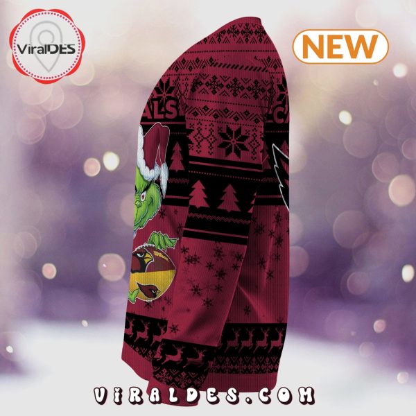 Arizona Cardinals Christmas Grinch Knitted Sweater