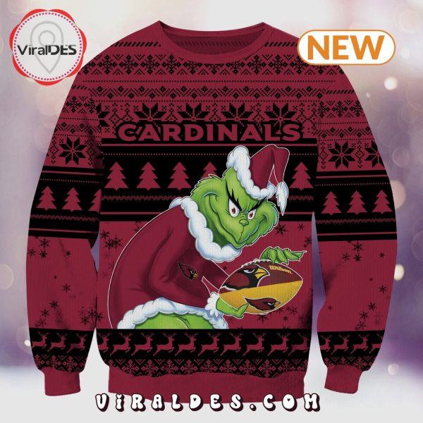 Arizona Cardinals Christmas Grinch Knitted Sweater