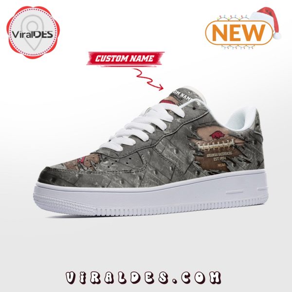 Arkansas Razorbacks NCAA Football Air Force 1 Sneakers