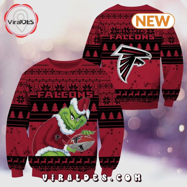 Atlanta Falcons Christmas Grinch Knitted Sweater