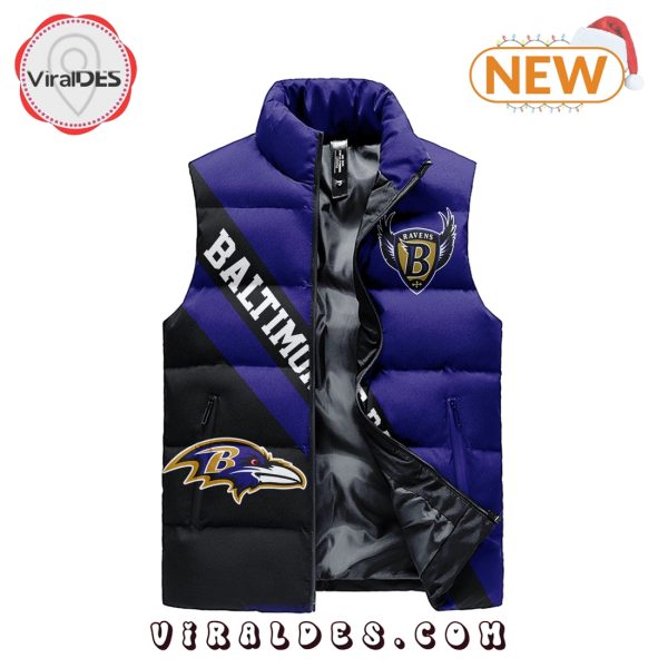 Baltimore Ravens Sleeveless Puffer Jacket