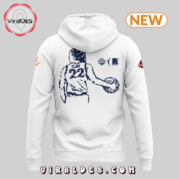 Caitlin Clark Indiana Fever White Hoodie 3D