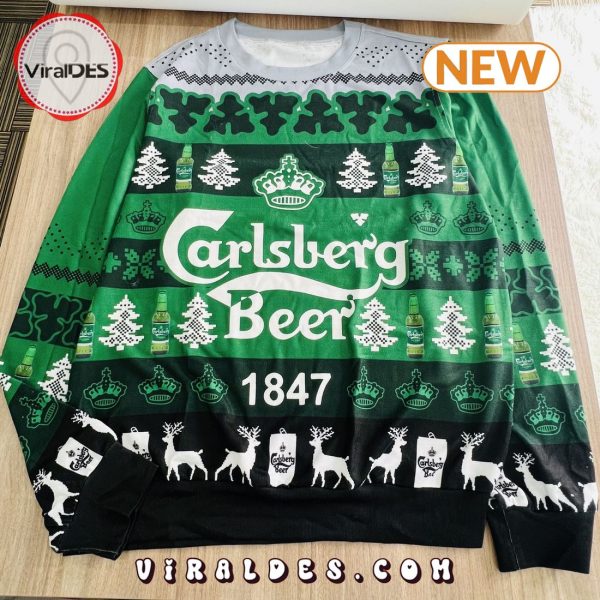 Carlsberg Beer Ugly Christmas Sweater