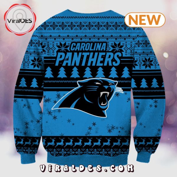 Carolina Panthers Christmas Grinch Knitted Sweater