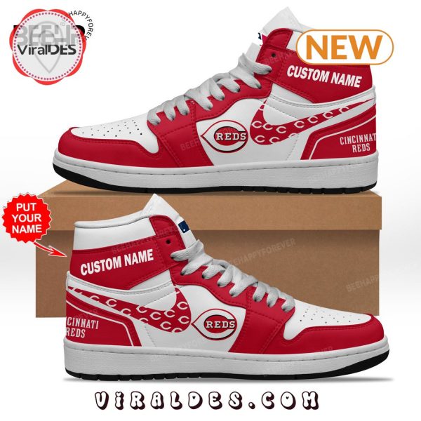 Custom Cincinnati Reds Air Jordan 1 Hightop Sneaker