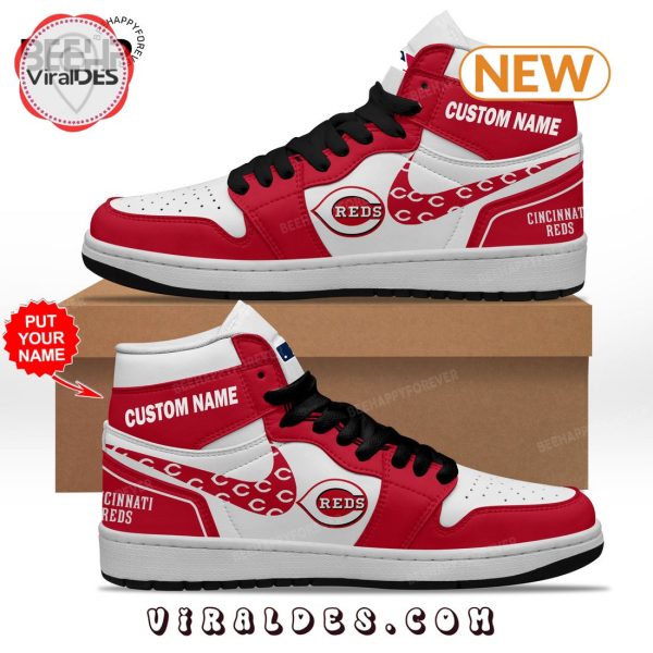 Custom Cincinnati Reds Air Jordan 1 Hightop Sneaker