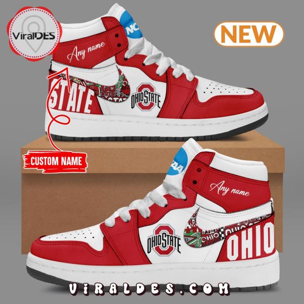 Custom Ohio State Buckeyes Football Air Jordan 1 Hightop