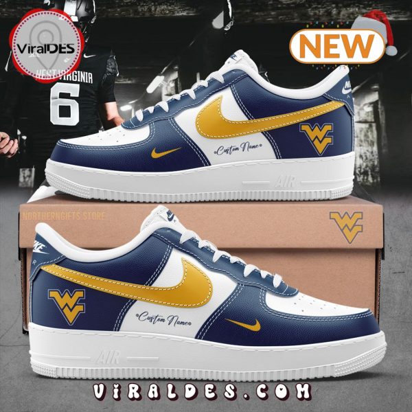 Custom West Virginia Football Air Force 1 Sneakers