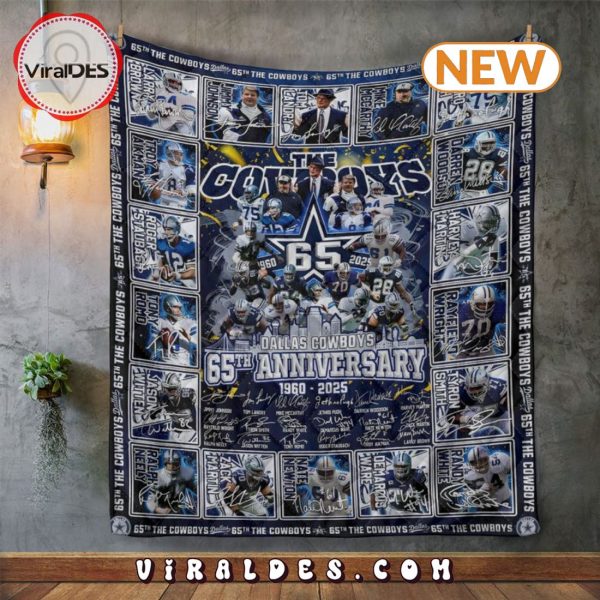 Dallas Cowboys 65th Anniversary Quilt Blanket