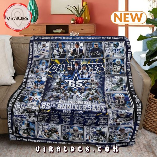 Dallas Cowboys 65th Anniversary Quilt Blanket