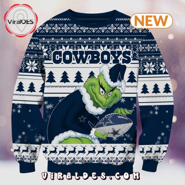 Dallas Cowboys Christmas Grinch Knitted Sweater