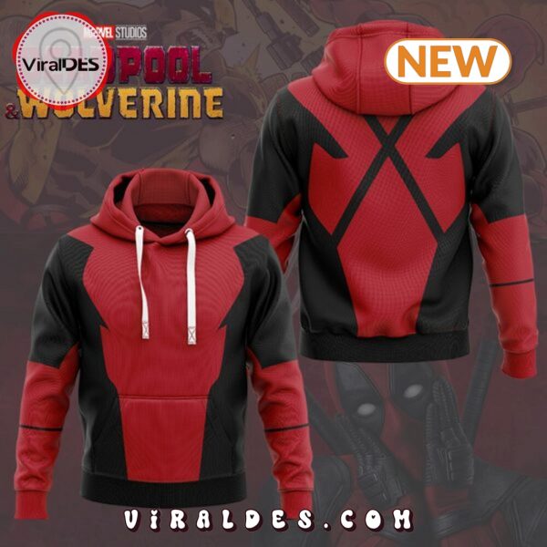 Deadpool & Wolverine Red Hoodie Printed