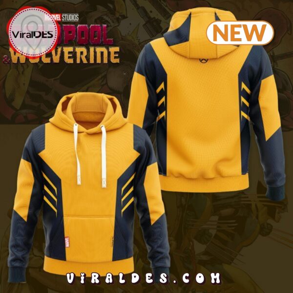 Deadpool & Wolverine Yellow Hoodie Printed