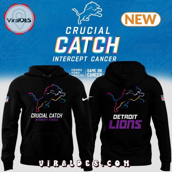 Detroit Lions 2024 NFL Crucial Catch Hoodie