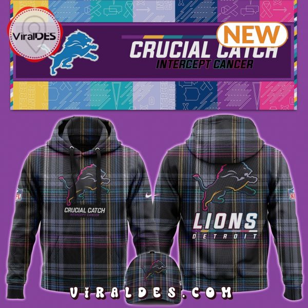 Detroit Lions Crucial Catch Hoodie, Jogger, Cap