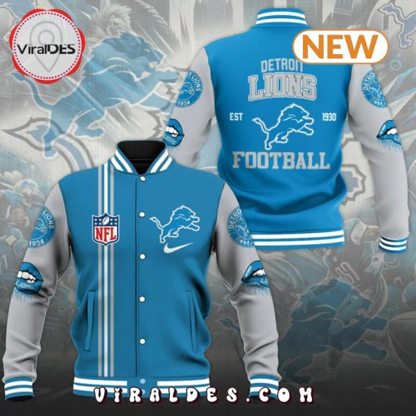 Detroit Lions Football Baseball Jersey