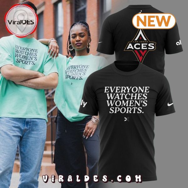 Everyone Watches Sports Las Vegas Aces Black T-Shirt, Cap