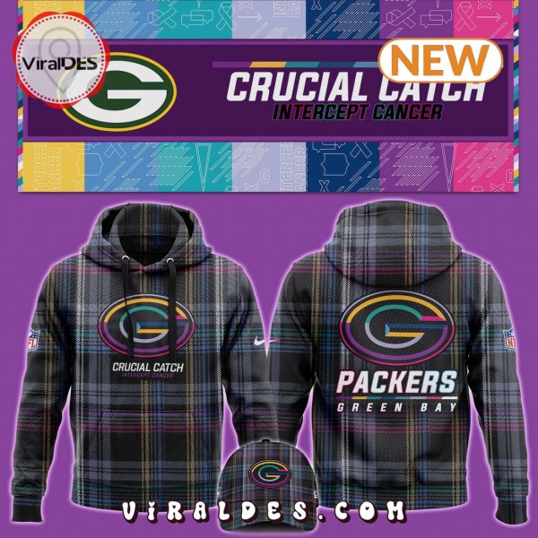 Green Bay Packers Crucial Catch Hoodie, Jogger, Cap