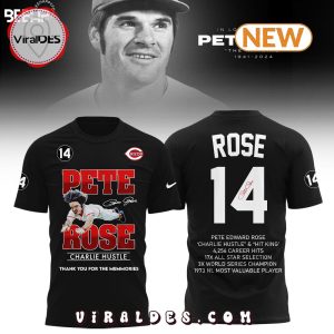 Pete Rose Thank You For The Memmories Black Hoodie