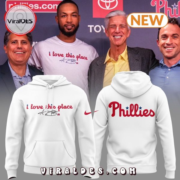 I Love This Place Philadelphia Phillies Hoodie, Jogger, Cap