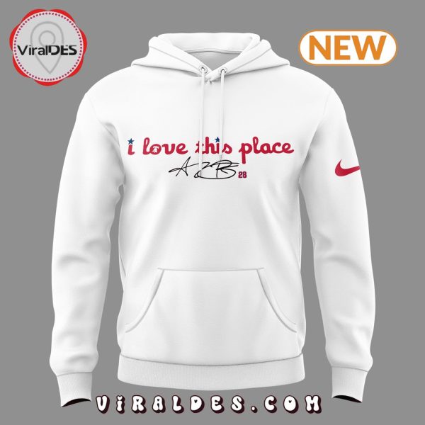 I Love This Place Philadelphia Phillies Hoodie, Jogger, Cap