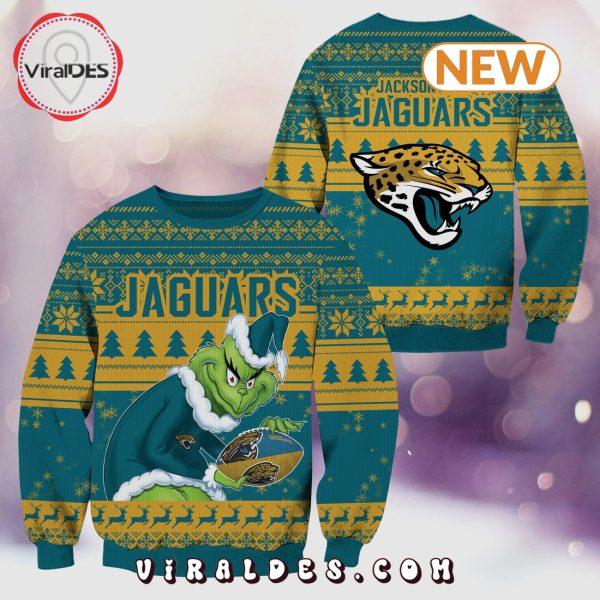 Jacksonville Jaguars Christmas Grinch Knitted Sweater