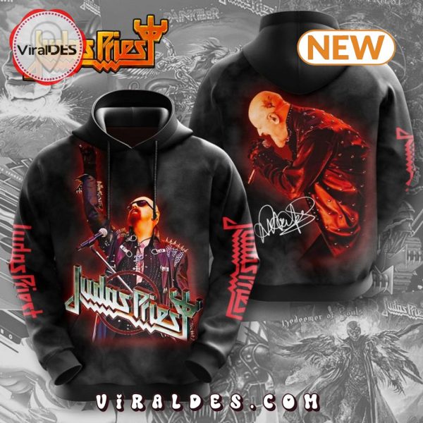 Judas Priest 3D Apparel Signatures Hoodie