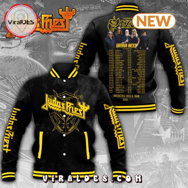 Judas Priest Invincible Shield Tour 2024 Baseball Jacket