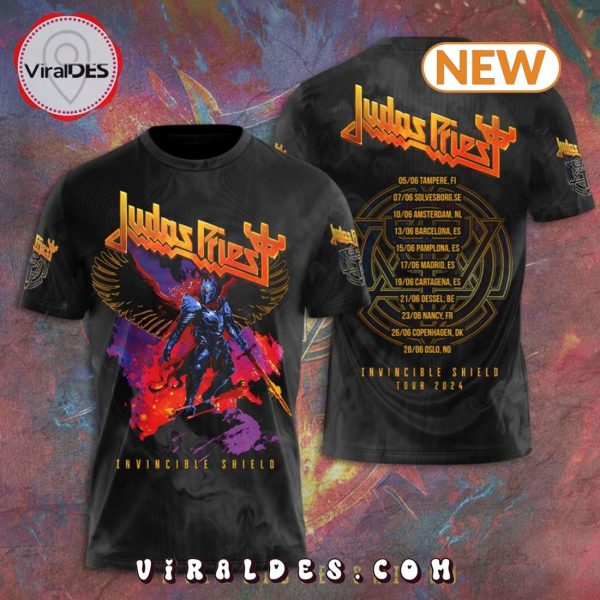 Judas Priest Men’s Invincible Shield Black Hoodie