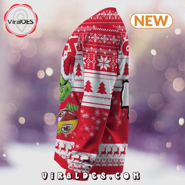 Kansas City Chiefs Christmas Grinch Knitted Sweater