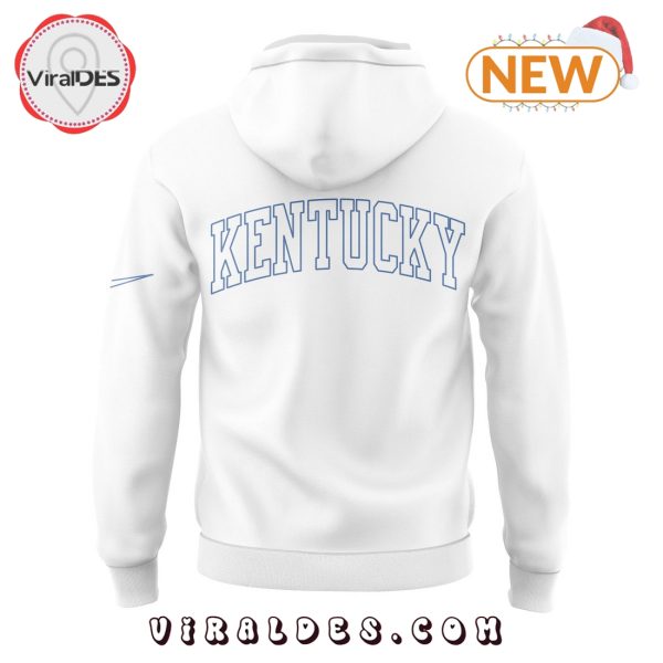 Kentucky Men’s Basketball White Hoodie, Jogger, Cap