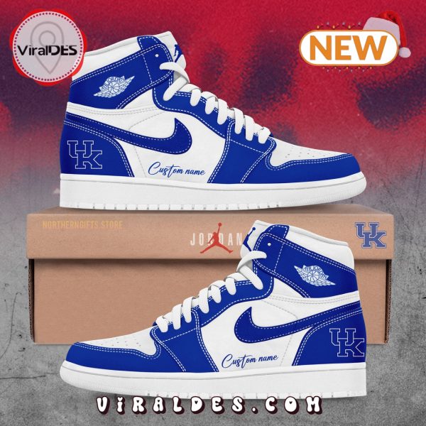 Kentucky Wildcats Custom Air Jordan 1 Hightop Sneakers