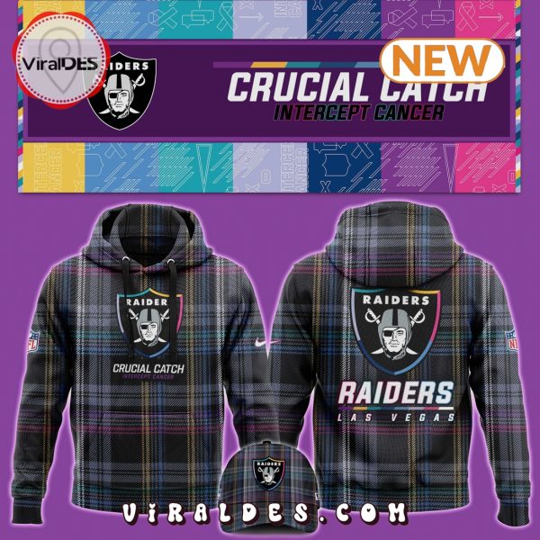 Las Vegas Raiders Crucial Catch Hoodie, Jogger, Cap