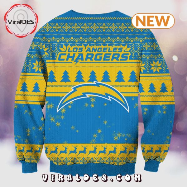 Los Angeles Chargers Christmas Grinch Knitted Sweater