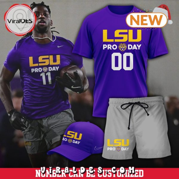 LSU Football Pro Day T-Shirt, Cap