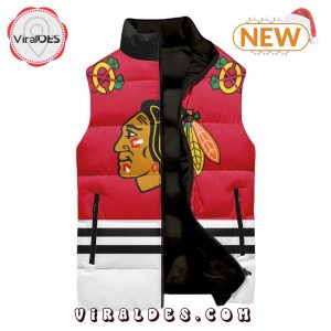 NHL Chicago Blackhawks Custom Home Sleeveless Puffer Jacket