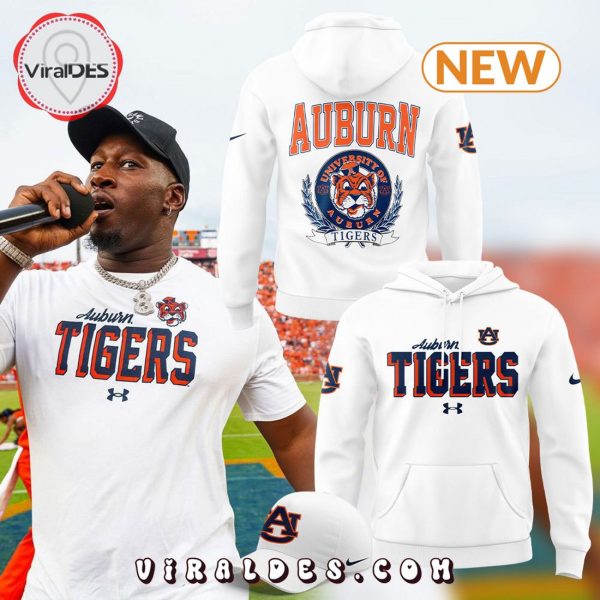 Men’s Auburn Football White Hoodie