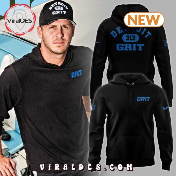 Men’s Detroit Lions Grit Black Hoodie, Jogger, Cap