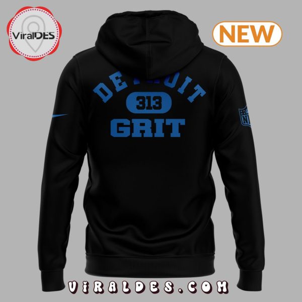 Men’s Detroit Lions Grit Black Hoodie, Jogger, Cap