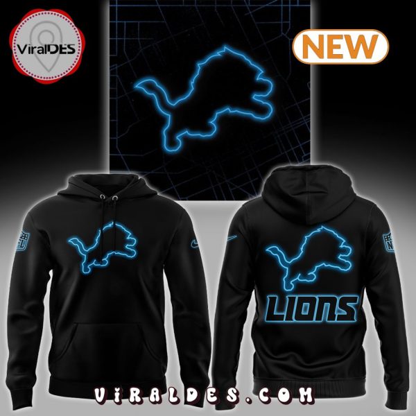 Men’s NFL Detroit Lions Black Hoodie