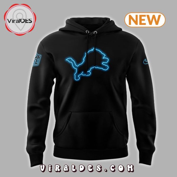 Men’s NFL Detroit Lions Black Hoodie