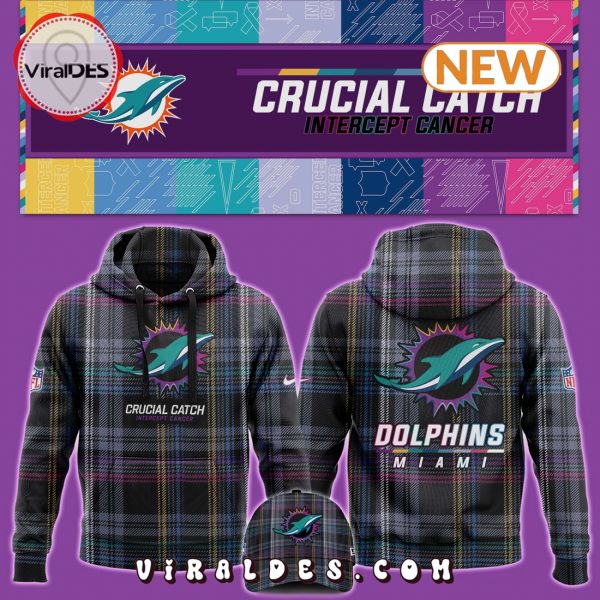 Miami Dolphins Crucial Catch Hoodie, Jogger, Cap