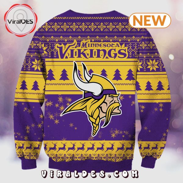 Minnesota Vikings Christmas Grinch Knitted Sweater