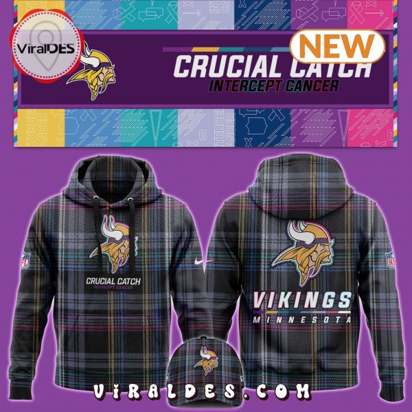 Minnesota Vikings Crucial Catch Hoodie, Jogger, Cap