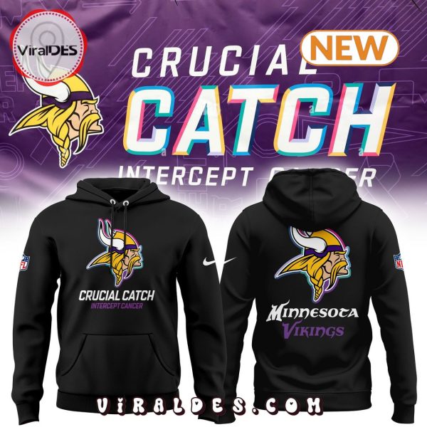 Minnesota Vikings Crucial Catch Intercept Cancer Hoodie