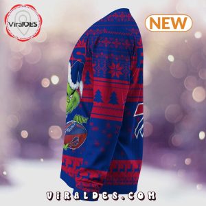 Buffalo Bills Christmas Grinch Knitted Sweater