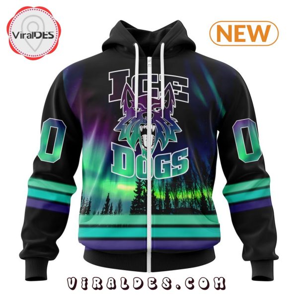 NAHL Fairbanks Ice Dogs Special Northern Lights Hoodie